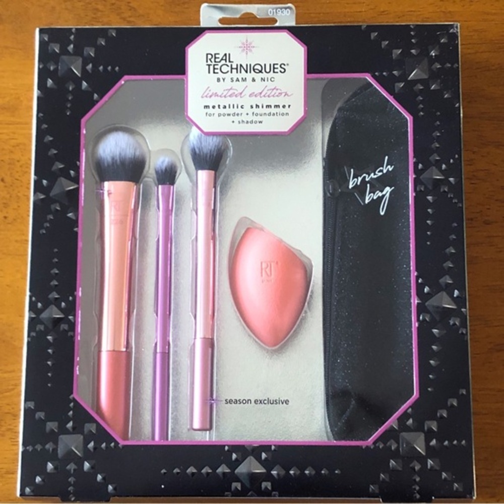Real Techniques by Sam & Nic Limited Edition Metallic Shimmer Brush Set